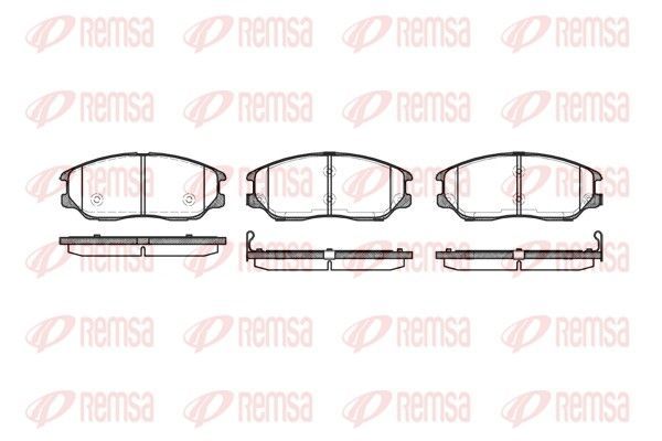 Stabdžių trinkelių rinkinys, diskinis stabdys REMSA 1085.02