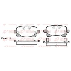 Stabdžių trinkelių rinkinys, diskinis stabdys REMSA 1095.02