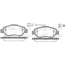 Stabdžių trinkelių rinkinys, diskinis stabdys REMSA 1100.11