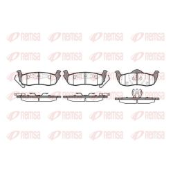 Stabdžių trinkelių rinkinys, diskinis stabdys REMSA 1106.10