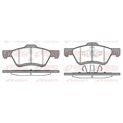 Stabdžių trinkelių rinkinys, diskinis stabdys REMSA 1124.00
