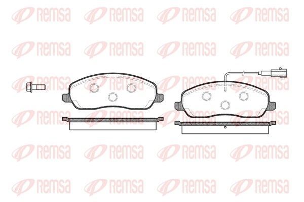 Stabdžių trinkelių rinkinys, diskinis stabdys REMSA 1146.02