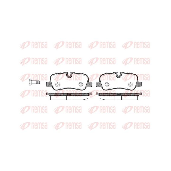 Stabdžių trinkelių rinkinys, diskinis stabdys REMSA 1159.00