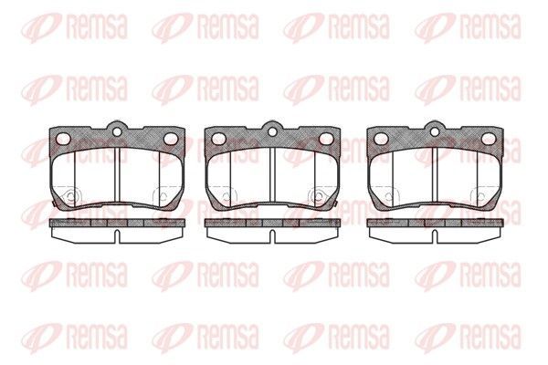 Stabdžių trinkelių rinkinys, diskinis stabdys REMSA 1181.02