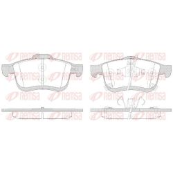 Stabdžių trinkelių rinkinys, diskinis stabdys REMSA 1183.42