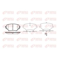 Stabdžių trinkelių rinkinys, diskinis stabdys REMSA 1189.01