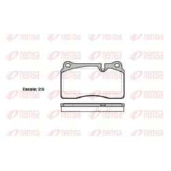 Stabdžių trinkelių rinkinys, diskinis stabdys REMSA 1200.10