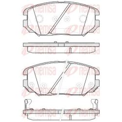 Stabdžių trinkelių rinkinys, diskinis stabdys REMSA 1204.12