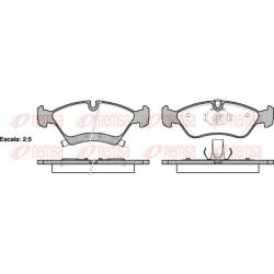Stabdžių trinkelių rinkinys, diskinis stabdys REMSA 1214.02