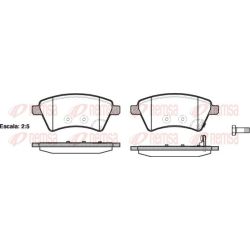 Stabdžių trinkelių rinkinys, diskinis stabdys REMSA 1215.01
