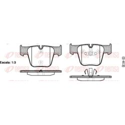 Stabdžių trinkelių rinkinys, diskinis stabdys REMSA 1218.00