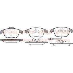 Stabdžių trinkelių rinkinys, diskinis stabdys REMSA 1219.21