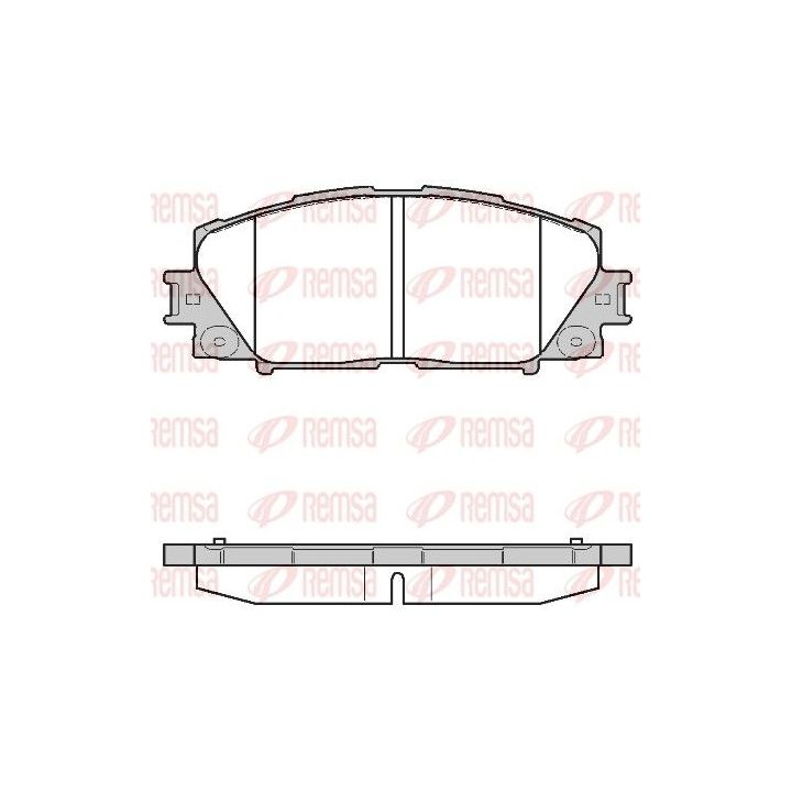Stabdžių trinkelių rinkinys, diskinis stabdys REMSA 1224.10