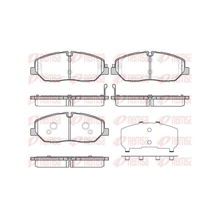 Stabdžių trinkelių rinkinys, diskinis stabdys REMSA 1226.32