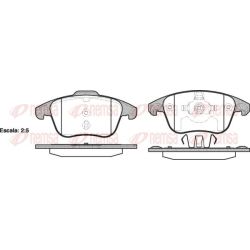 Stabdžių trinkelių rinkinys, diskinis stabdys REMSA 1249.00