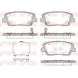 Stabdžių trinkelių rinkinys, diskinis stabdys REMSA 1274.09