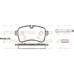 Stabdžių trinkelių rinkinys, diskinis stabdys REMSA 1282.00
