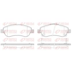 Stabdžių trinkelių rinkinys, diskinis stabdys REMSA 1289.02