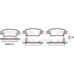 Stabdžių trinkelių rinkinys, diskinis stabdys REMSA 1290.02