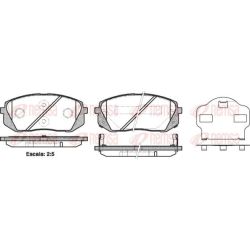 Stabdžių trinkelių rinkinys, diskinis stabdys REMSA 1302.02