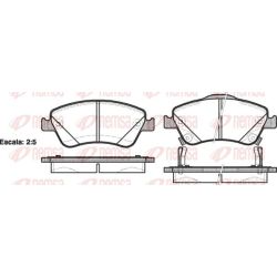 Stabdžių trinkelių rinkinys, diskinis stabdys REMSA 1310.02