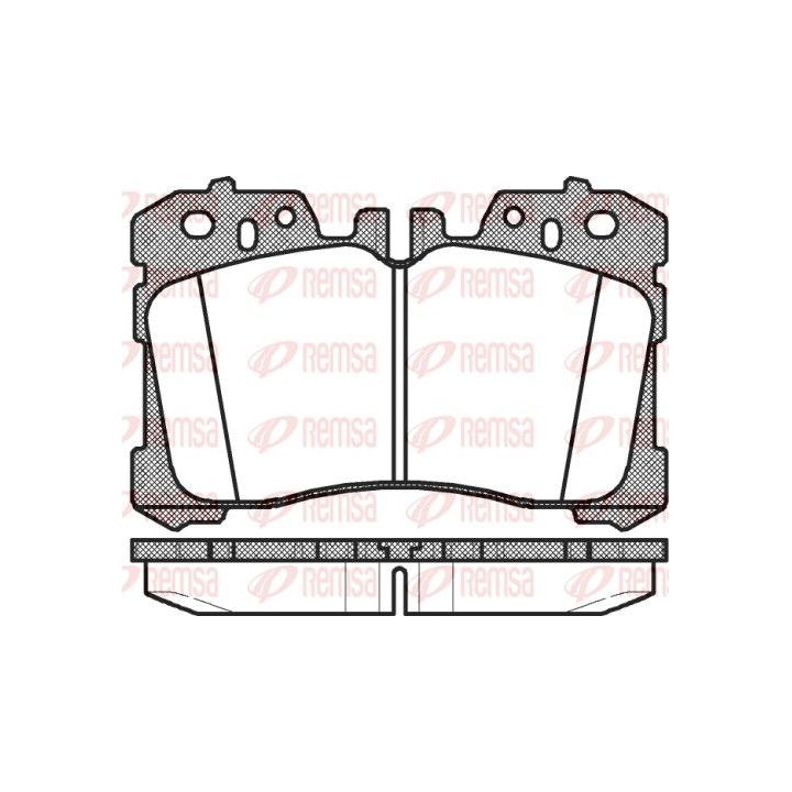Stabdžių trinkelių rinkinys, diskinis stabdys REMSA 1320.00