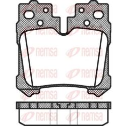 Stabdžių trinkelių rinkinys, diskinis stabdys REMSA 1321.00