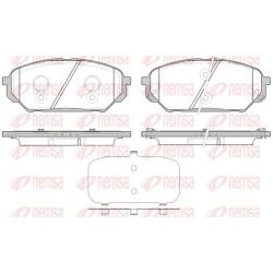 Stabdžių trinkelių rinkinys, diskinis stabdys REMSA 1322.12