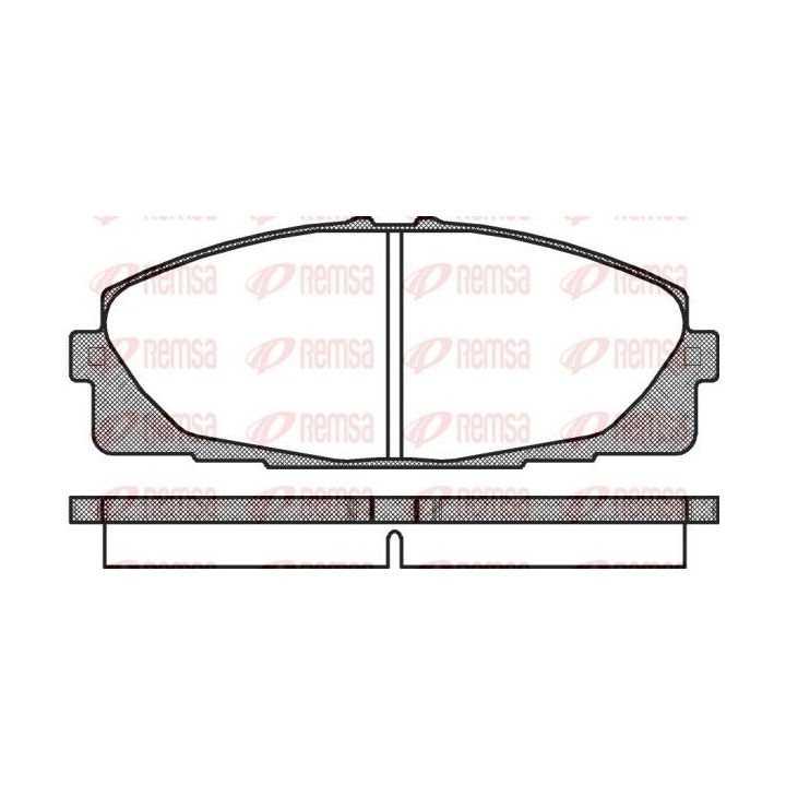 Stabdžių trinkelių rinkinys, diskinis stabdys REMSA 1325.00