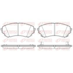 Stabdžių trinkelių rinkinys, diskinis stabdys REMSA 1331.04