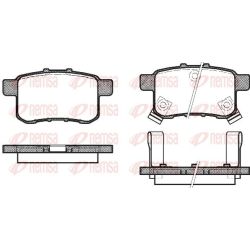 Stabdžių trinkelių rinkinys, diskinis stabdys REMSA 1332.02