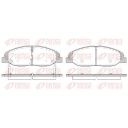 Stabdžių trinkelių rinkinys, diskinis stabdys REMSA 1334.02