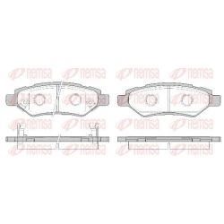 Stabdžių trinkelių rinkinys, diskinis stabdys REMSA 1335.02