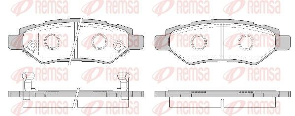 Stabdžių trinkelių rinkinys, diskinis stabdys REMSA 1335.02