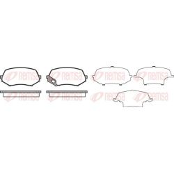 Stabdžių trinkelių rinkinys, diskinis stabdys REMSA 1337.00