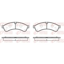 Stabdžių trinkelių rinkinys, diskinis stabdys REMSA 1339.00