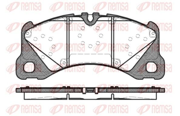 Stabdžių trinkelių rinkinys, diskinis stabdys REMSA 1345.40