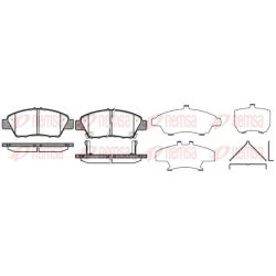Stabdžių trinkelių rinkinys, diskinis stabdys REMSA 1358.02