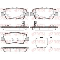 Stabdžių trinkelių rinkinys, diskinis stabdys REMSA 1362.30