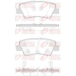 Stabdžių trinkelių rinkinys, diskinis stabdys REMSA 1362.42