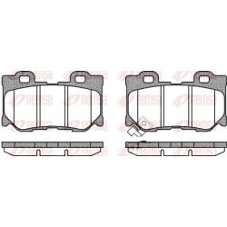 Stabdžių trinkelių rinkinys, diskinis stabdys REMSA 1365.01