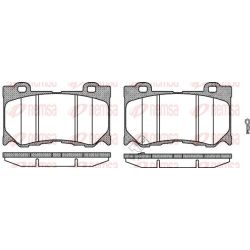 Stabdžių trinkelių rinkinys, diskinis stabdys REMSA 1372.01