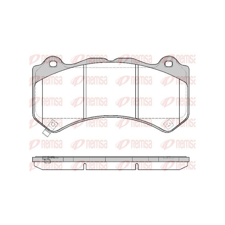 Stabdžių trinkelių rinkinys, diskinis stabdys REMSA 1376.04