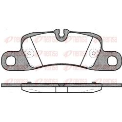 Stabdžių trinkelių rinkinys, diskinis stabdys REMSA 1379.00