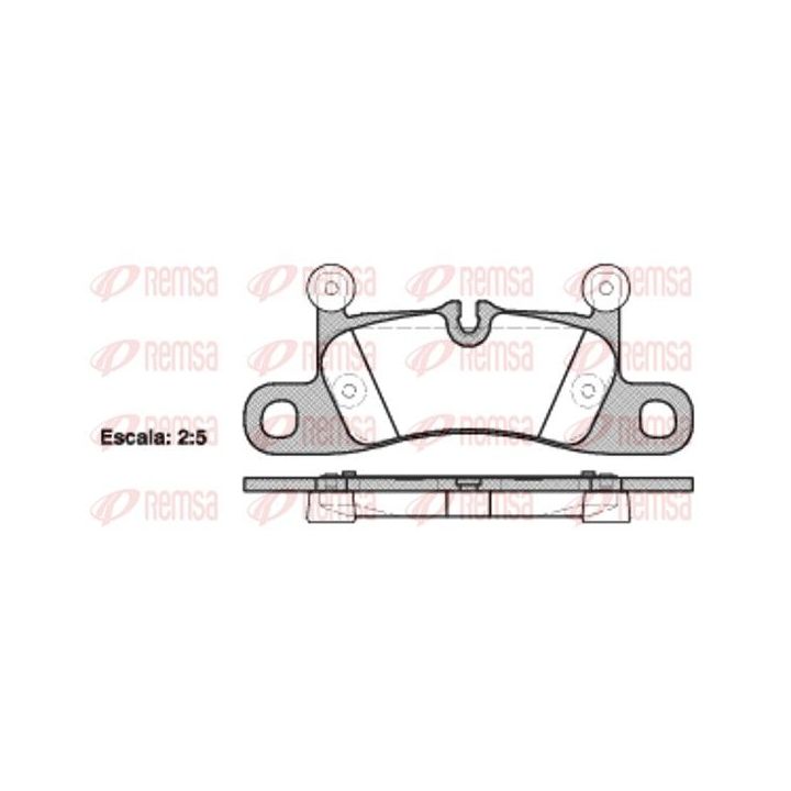 Stabdžių trinkelių rinkinys, diskinis stabdys REMSA 1379.10