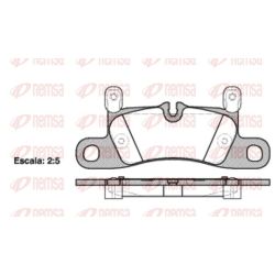 Stabdžių trinkelių rinkinys, diskinis stabdys REMSA 1379.20
