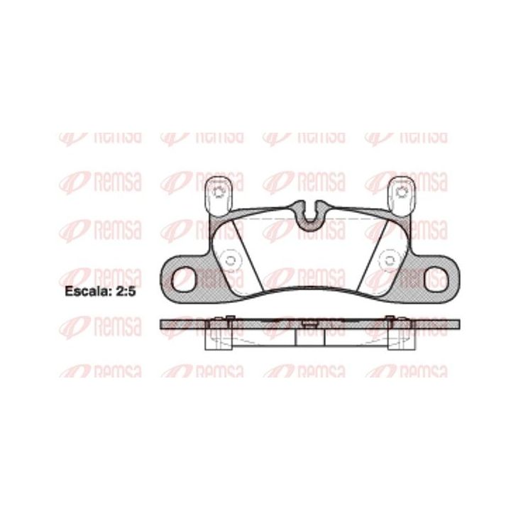 Stabdžių trinkelių rinkinys, diskinis stabdys REMSA 1379.20