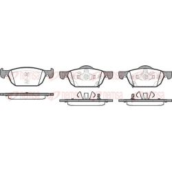 Stabdžių trinkelių rinkinys, diskinis stabdys REMSA 1384.02