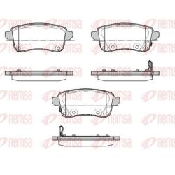Stabdžių trinkelių rinkinys, diskinis stabdys REMSA 1387.02