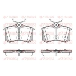 Stabdžių trinkelių rinkinys, diskinis stabdys REMSA 1391.57